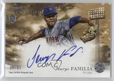 2013 Bowman Inception Rookie Auto Gold 5/99 Jeurys Familia #RA-JF Auto 1p5