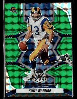 2022 Mosaic Kurt Warner #245 Green Prizm