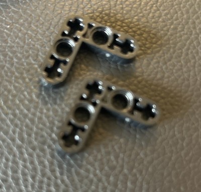 LEGO Technic Parts Lift Arm 3x3 L Shaped Thin Part # 32056 Black Lot of 2
