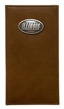 Illinois Fighting Illini Leather Secretary Pocket Wallet by Enmon-New