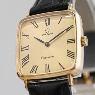*NEAR MINT* Vintage OMEGA Geneve Hand Winding Gold