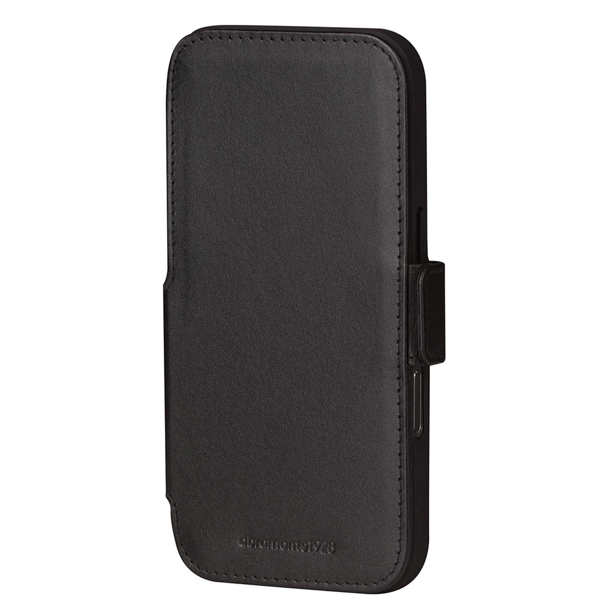 Étui en cuir véritable pour iPhone 17 Pro housse de protection luxe mince noir