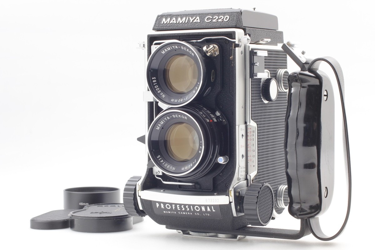 MAMIYA C220 + Mamiya Sekor 80mm f.28 (青) MAMIYA C220 + Mamiya Sekor 80mm f.28 (青) MINT] Mamiya C220