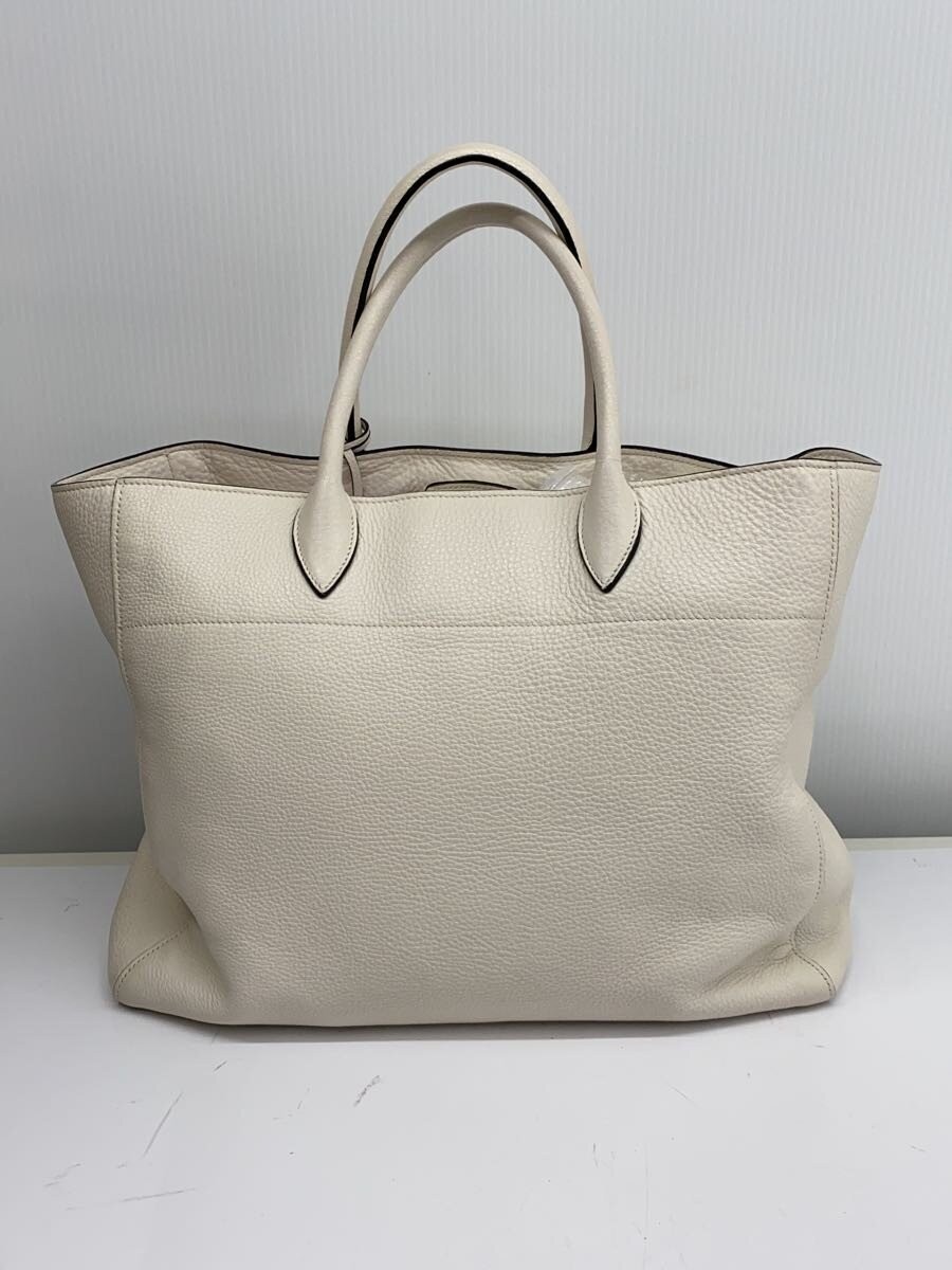 PRADA Shoulder Bag Leather WHT thumbnail 3