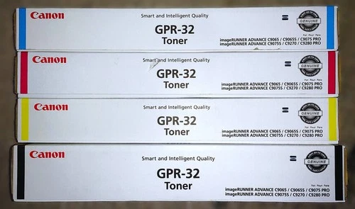 Genuine Set of 4 Canon GPR32 2795B003 2799B003 2803B003 2791B003 CMYK Toners