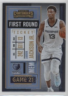2020-21 Panini Contenders First Round Ticket 15/149 Jaren Jackson Jr #47 0qw3