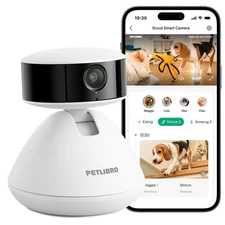 PETLIBRO AI Dog Camera Pet Indoor with Phone App 1 pack, White 