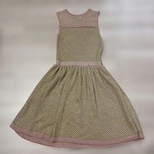RED VALENTINO Sleeveless Dress Women Pink Polka dots tulle Genuine