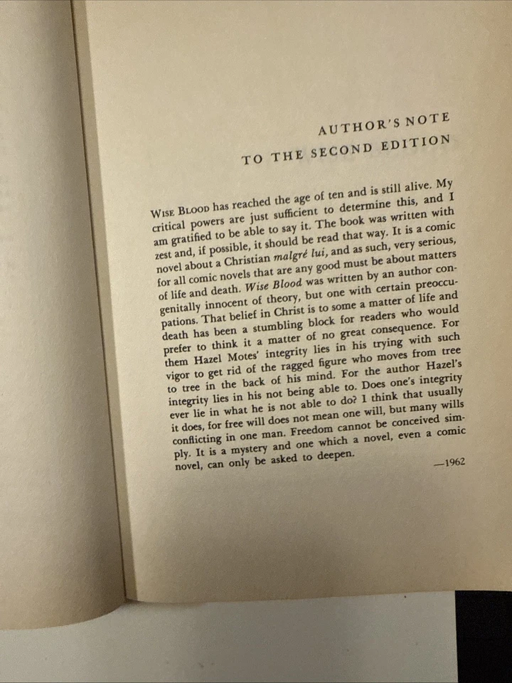 Flannery O’Connor – Wise Blood 1967, First Farrar Straus & Giroux Paperback - Image 3 of 4