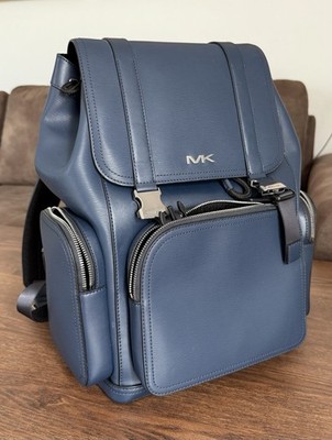 Michael Kors Cooper Utility Bag Rucksack Blau Neu mit MK Logo