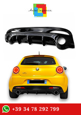 0151⭐DIFFUSOR ALFA ROMEO MITO 2008+ UNTERE STOßSTANGE DAMM SCHWARZ⭐