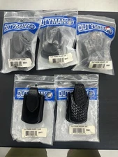 Dutyman Universal Leather Flip Phone Case with Metal Belt Clip & (5 Available)