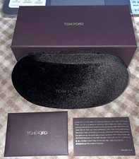 NEW TOM FORD BROWN/BLACK AUTHENTIC EYEGLASSES SUNGLASSES CASE W/CLOTH  BOX