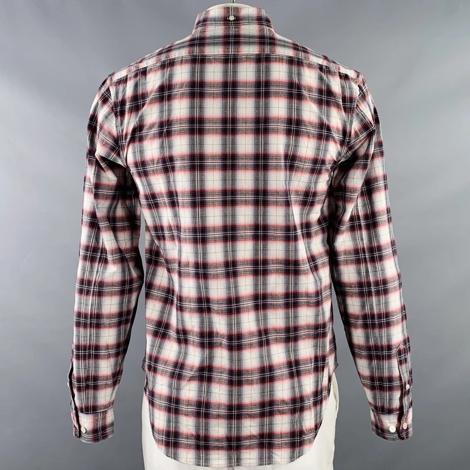 Camisa Manga Larga MARC by MARC JACOBS Talla L Gris Rojo Blanco Mezcla de Algodón a Cuadros Foto 4 de 4