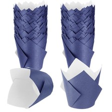 200 Pack Tulip Cupcake Liners Paper Baking Cups Greaseproof Muffin Liners Gre...