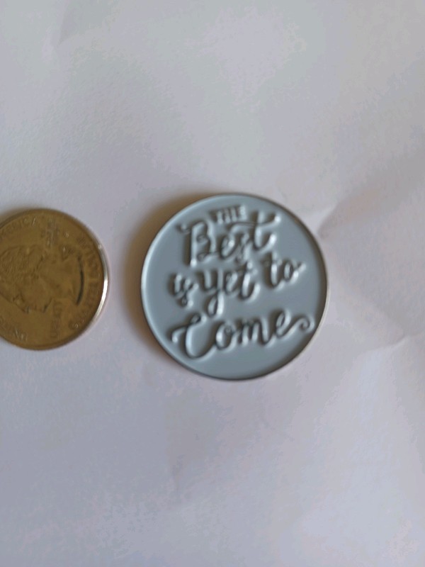 ✨ NEW “The Best Is Yet to Come” Enamel Lapel Pin – Motivational Positivity Badge