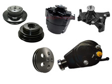 Aluminum Bbc Chevy 396 454 Lwp Pulley Kit Alternator Power Steering Water Pump