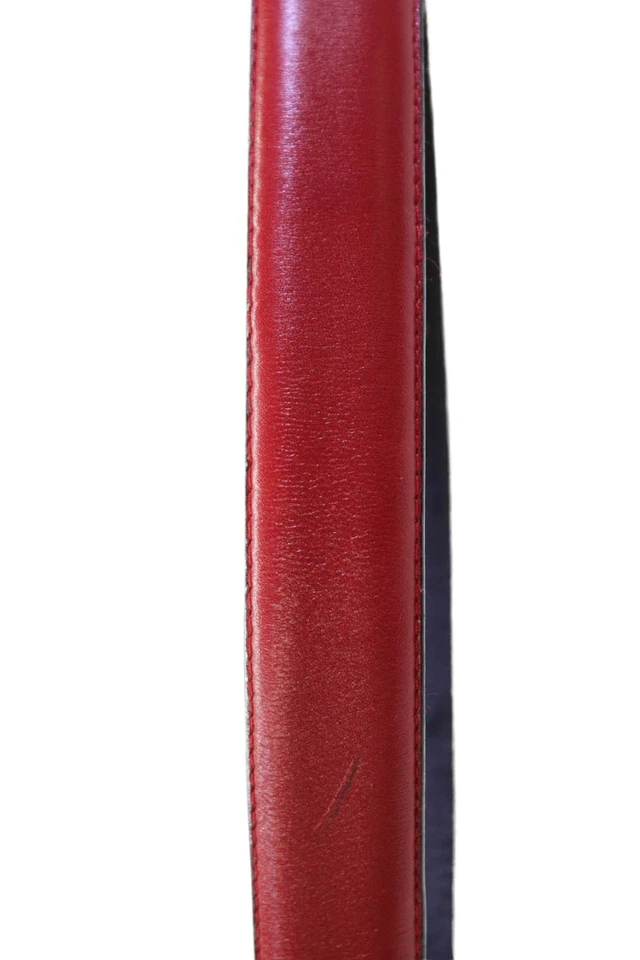 Cinturón Judith Leiber Mujer Cuero Ajustable Hebilla Rojo Talla M Foto 3 de 4