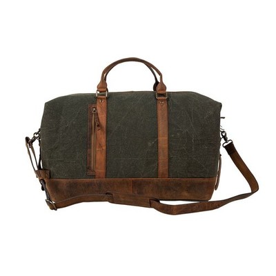 Carriage Port Traveller Weekend Overnight Canvas grüne Tasche - S-7534 - Myra