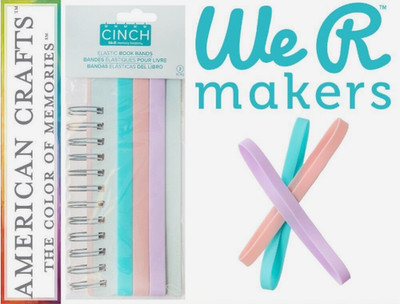 We R Memory Keepers Elastic Book Bands (3 Pieces) 60000613 By American Crafts