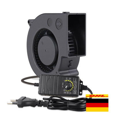Radiallüfter mit Dual-Kugellager | 97x33mm Luftstrom | 230V Regelbar