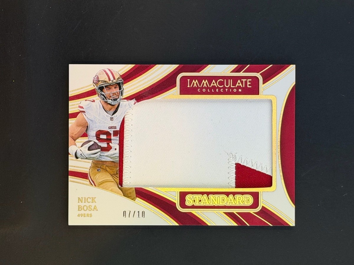 Panini Immaculateマクアリスター 直筆サインカード 10/49 2024 Immaculate Collection Nick Bosa Standard Patch Gold /10 49ers