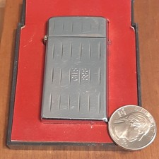 Vintage Scripto Butane Flip Top Lighter For Parts/repair T46 W/box Collectors 