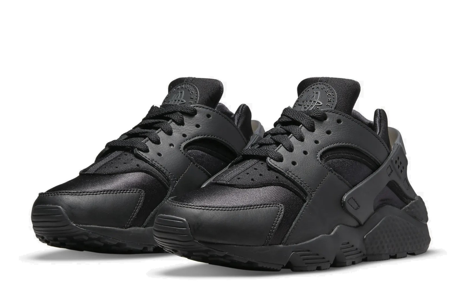 Nike Air Huarache Triple Black Athletic Running Workout Trainer DH4439-001 *2021