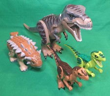 Lego T-Rex From Set 75938, With 2 Raptors and Ankylosaurus Jurassic World Dinos