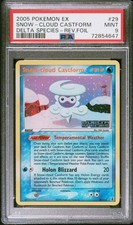 PSA 9 MINT Pokemon Snow-cloud Castform EX Delta Species Reverse Holo Rare #29  on eBay