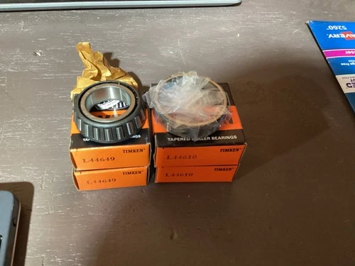 (2PCS) TIMKEN SET4 (L44649/L44610) Cup&Cone Bearing & Race Set