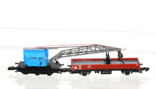 Märklin 8621 Kranwagen mit Niederbordwagen für Gleisbauzug 8103 in Spur Z