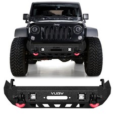 Vijay For 07-25 Jeep Wrangler Jljkgladiator Jt Stubby Front Bumper Wled Light Vijay For 07-25 Jeep Wrangler Jljkgladiator Jt Stubby Front Bumper Wled Light
