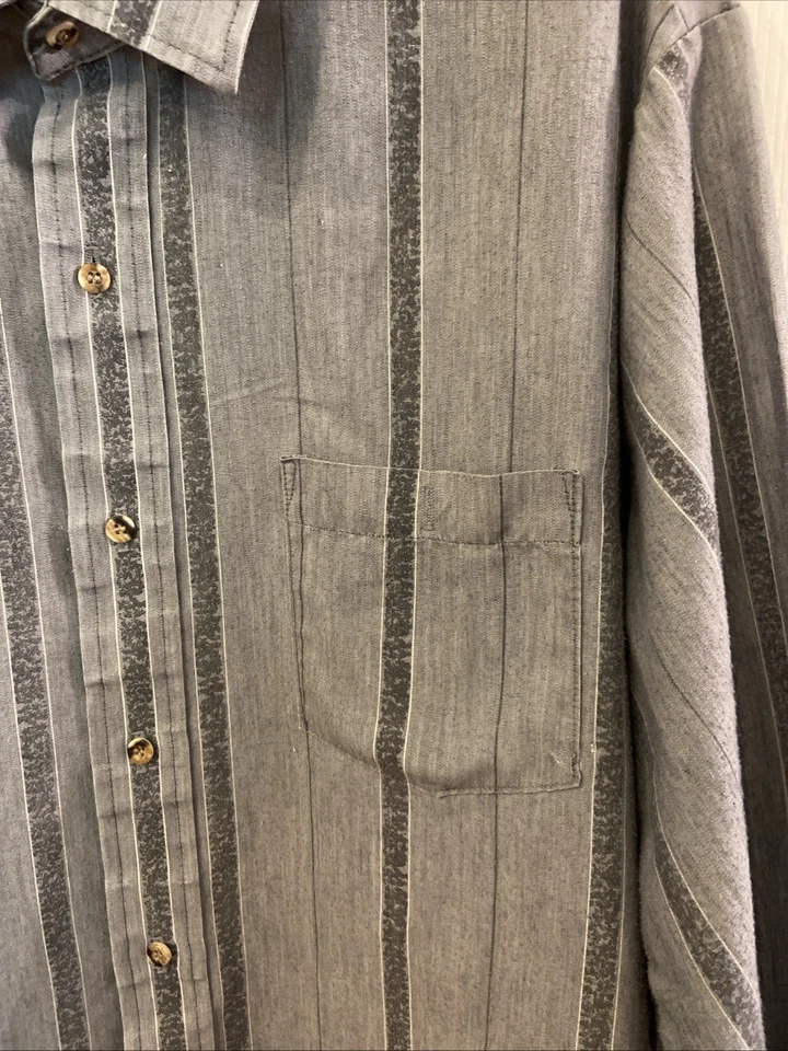 Camisa L/S vintage 1960’s 1970’s Courtney prensa permanente abotonada para hombre 2X Foto 2 de 4