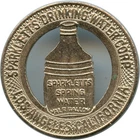 Los Angeles, California CA Sparkletts Spring Water Figural Bottle Cutout Token