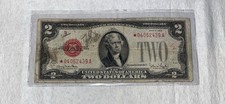 $2 1928-G Star Note - Red Seal - United States Two Dollar Bill