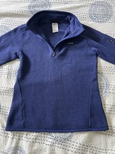 PATAGONIA Small Women's Sweater Fleece 1/4 Zip Pullover Purple/dark Blue