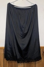 Vintage skirt slip size 2 XL made in the USA lace trimmed bottom undergarment