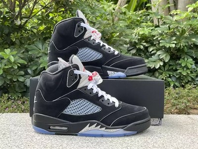 Nike Air Jordan 5 Retro OG Black Metallic Reimagined Reflective Men's Shoes