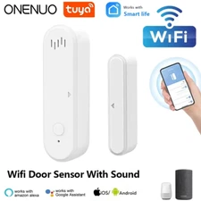 Tuya Smart WiFi Door Sensor 80dB Sound Window Sensor Smart Life Arm Disarm Door