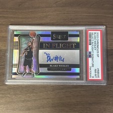 2022 Panini Select Draft Picks /99 Blake Wesley In Flight Rookie Auto RC PRIZM