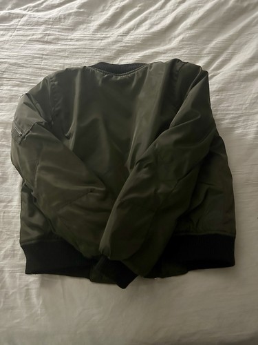 Twenty/ Twenty Youth Olive Green Lined Insulated Bomber Jacket Small Sz 8 - Picture 7 of 7