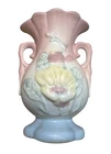 New ListingHull Art Pottery Magnolia Vase USA Pottery Open Handle USA-13 5”Tall VTG
