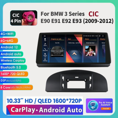 Fr BMW 3ER E90 E91 E92 E93 Android 12 10.33'' Autoradio GPS WIFI 4G Carplay 64GB