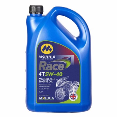 Morris Rennen 4T 5W-40 Hochleistung Voll Synthetisch Motorrad Motoröl - 4L
