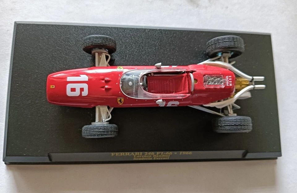 MODELLINO FERRARI 246 F1 .66 -1966 -N 16 LORENZO BANDINI-SCALA 1/43 - Immagine 2 di 4
