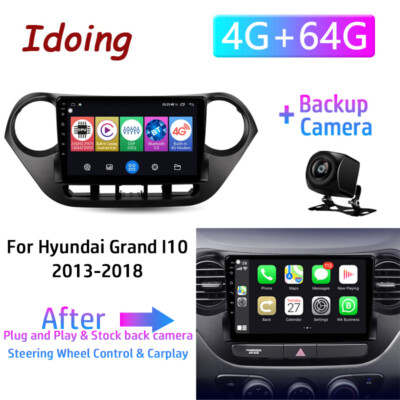 QLED Screen For Hyundai Grand I10 2013-2016 Car Radio Stereo Navi Carplay 4+64GB