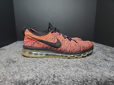 NIKE Flyknit Max  Men\'s 11 - Orange blue knit athletic sneakers training shoes NIKE Flyknit Max Men main image 4