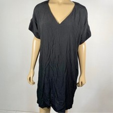 Madewell Women’s NWT Size Small Black Novel Dress Drapey Viscose