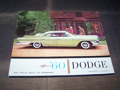 TOPRARITÄT Herrlicher Prestige Prospekt Dodge Matador Polara von 1960 !!!